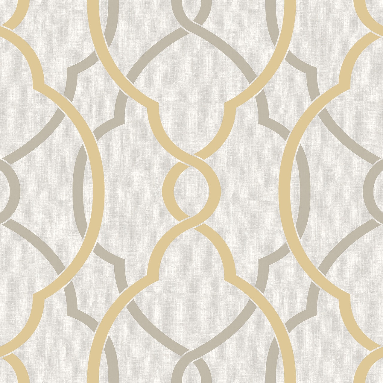 NuWallpaper Sausalito Taupe & Yellow Peel & Stick Wallpaper